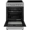 Pelgrim PFI7160RVS Vrijstaand inductie fornuis met electrische bakoven. 2 fase / 90 cm hoog