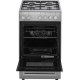 Etna FGV350RVS Vrijstaand gasfornuis, Electrische bakoven. 50 cm breed