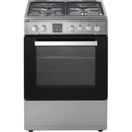 Etna FI760RVS Etna FI760RVS Vrijstaand gasfornuis, Electrische bakoven . 60 cm breed