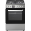 Etna FI760RVS Etna FI760RVS Vrijstaand gasfornuis, Electrische bakoven . 60 cm breed