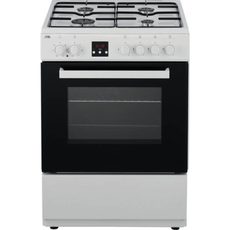 Etna FGV561WIT Vrijstaand gasfornuis, Electrische bakoven,