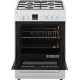 Etna FGV561WIT Vrijstaand gasfornuis, Electrische bakoven,