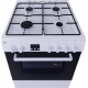 Etna FGV561WIT Vrijstaand gasfornuis, Electrische bakoven,