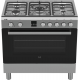 Etna FG190RVS Vrijstaand gasfornuis, Electrische bakoven 90 cm breed