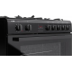 Etna FG190ZWA Vrijstaand gasfornuis, Electrische bakoven, 90 cm zwart fornuis