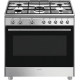 Smeg CX91GMXNLK Vrijstaand fornuis, Electrische bakoven. 90 cm gasfornuis rvs