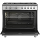 Smeg CX91GMXNLK Vrijstaand fornuis, Electrische bakoven. 90 cm gasfornuis rvs