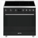 Smeg C9IMMB2 Vrijstaand fornuis, Electrische bakoven. Inductiefornuis zwart 90 cm